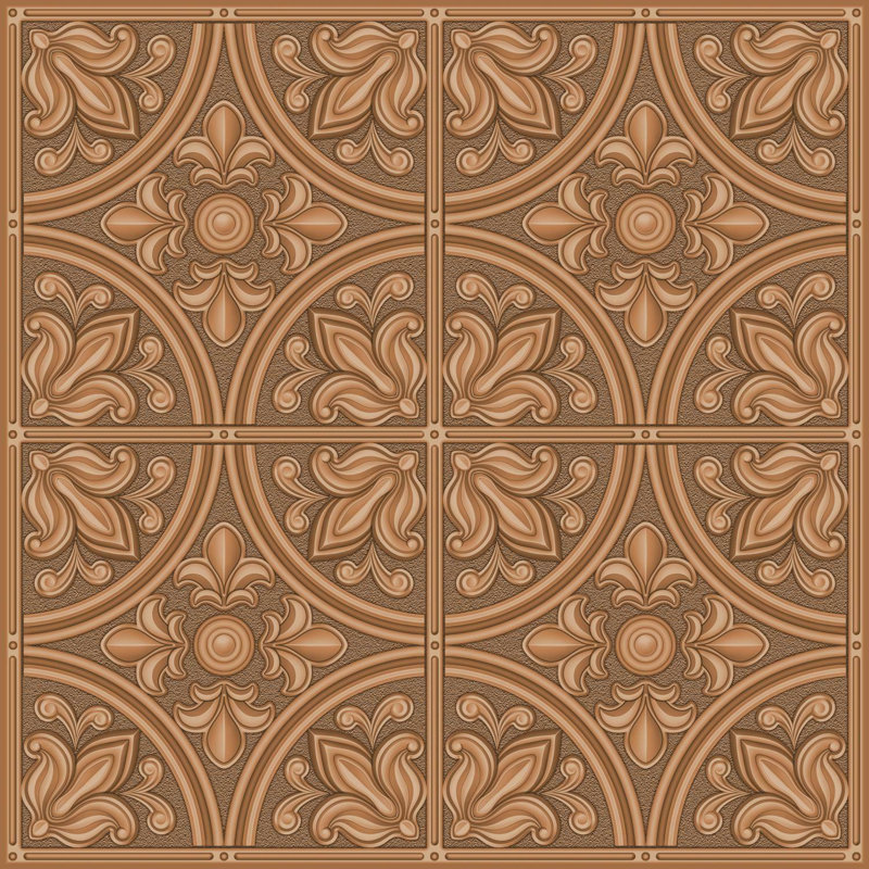 10.5'' W x 10.5'' L Peel and Stick Field Tile