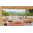 Geometric Handmade Orange Outdoor Area Rug - Reversible, UV Resistant, 100% Recycled Material-57897005