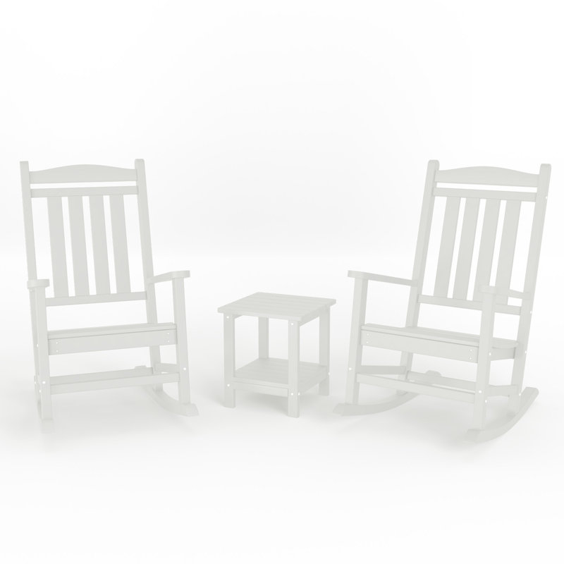 3-Piece Rocking Set, White