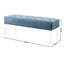 Banc rembourré en velours Macegan-624968148