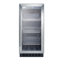 Summit Appliance 14.75'' W Convertible 78 Cans (12 oz.) 2.45 Cubic Feet Beverage Cooler with Reversible Glass Door