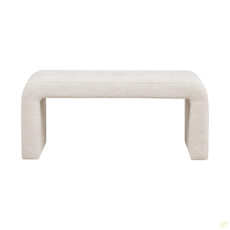 Banc à cascade Boucle l 42 po, Crème, crème