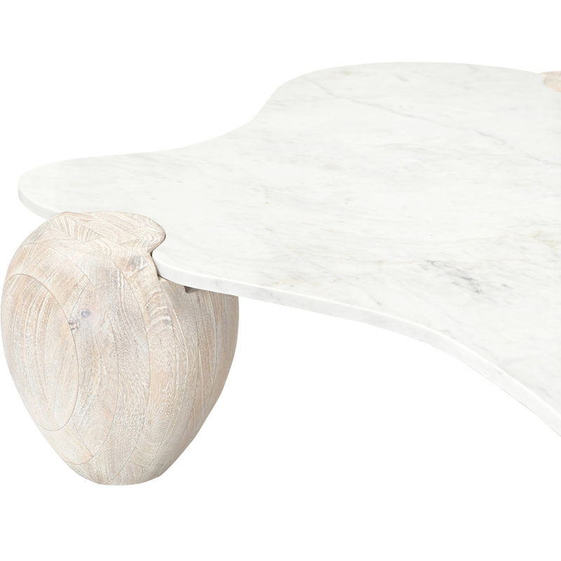 Table basse Liona Danise, Blanc