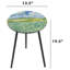 Round Metal Outdoor Side Table , 13.5cm cm W 13.5cm cm D