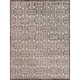 Bamboo Silk Wool Geometric Area Rug