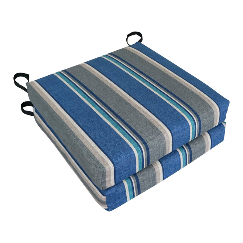 Outdoor 3'' Seat Cushion, Sovaro Denim