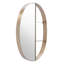 Demi-miroir demi-tablette bronze