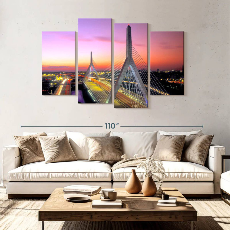 Pont Lilie Leonard P. Zakim, H 54 po x l 84 po