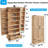 Aubriona 72" Rattan Kitchen Pantry, Versatile Large Cabinet with 2 Rattan Doors Drawer and Shelves