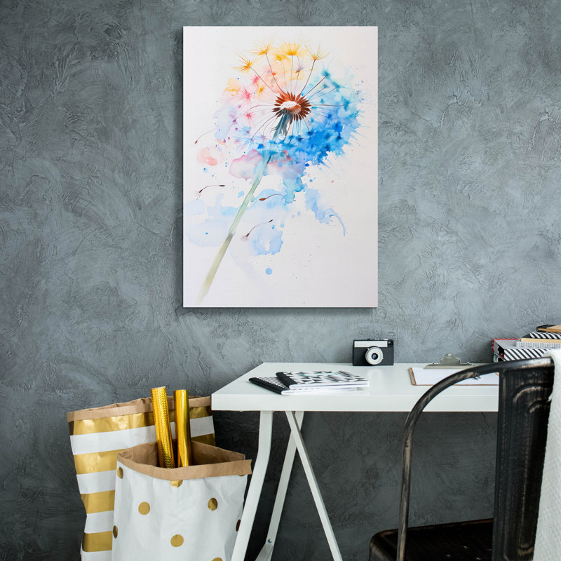Epic Graffiti 'Abstract Dandelion' by Andreas Magnusson Canvas Wall Art, 26" H x 18" W x 0.75" D
