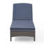 Chaise longue d'extérieur avec coussin Adelita