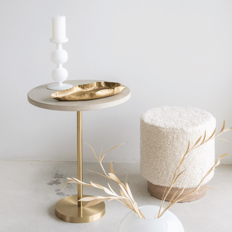 8.45;8.45'' H Glass Tabletop Candlestick