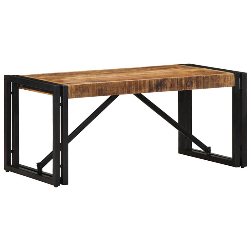 Coffee Table Solid Wood Acacia, Brown, 35cm H x 40cm W x 80cm D