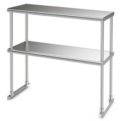 Derrel 36'' W Stainless Steel Shelving Unit