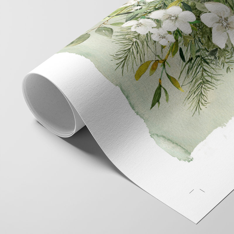 Bouquet «Merry Christmas» - Impression sur toile seulement - NON-CADRE, H 18 po x l 12 po
