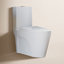 Toilette allongée une pièce à hauteur confortable St. Tropez, vortex à double chasse 1,1 / 1,6 GPF, quincaillerie blanche-1645430549-1645430537-1623405251