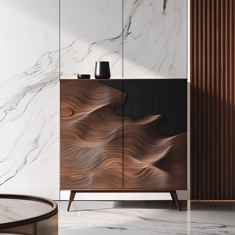 Simple Ltalian Style Light Luxury Dining Sideboard