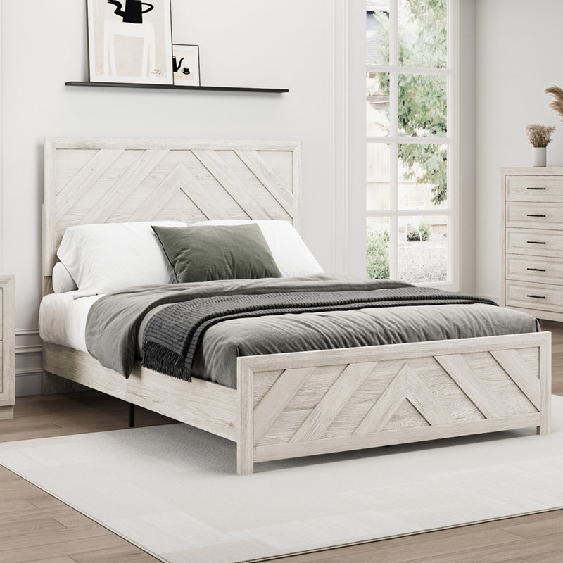 Queen Size Bedframe, Beige