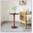 Mango Wood Round End Table,Honey+Gold