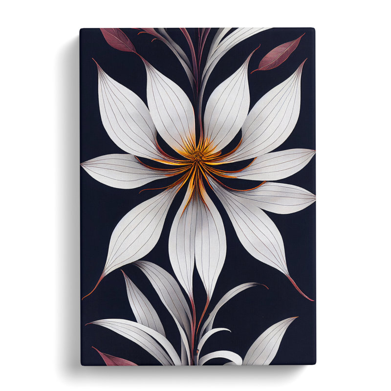 Flower From Within - Wall Art, 50cm H x 35cm W x 3cm D, Wrapped Canvas