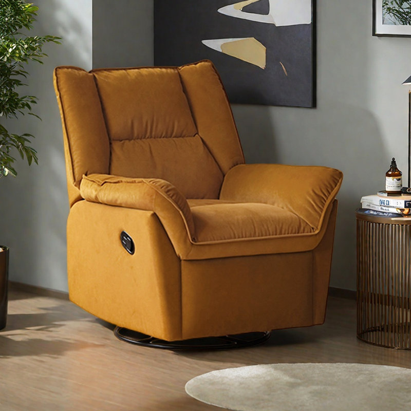 Single Casual Sofa Swivel Function Recliner