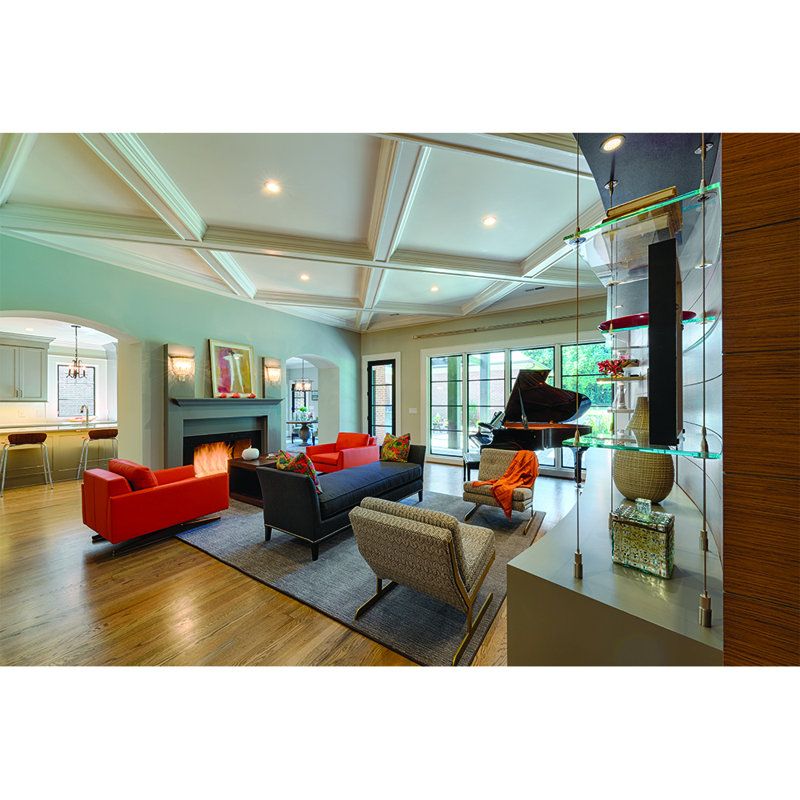 4'' White LED Baffle Recessed Trim
