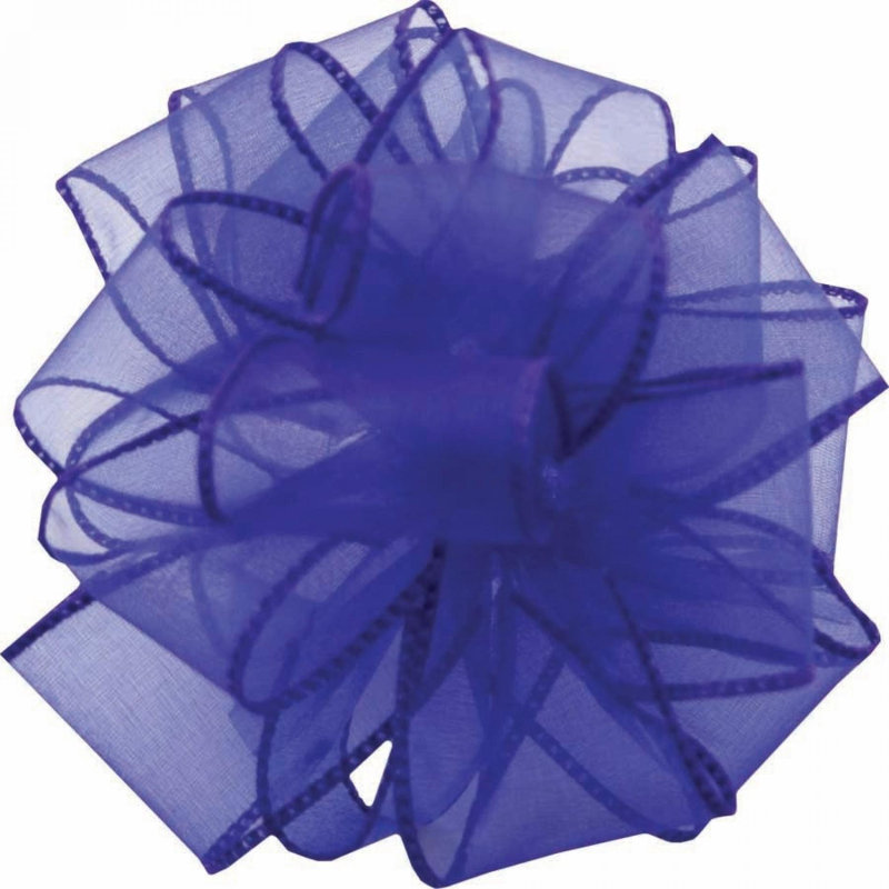 Ruban diaphane 50 fils, Bleu royal