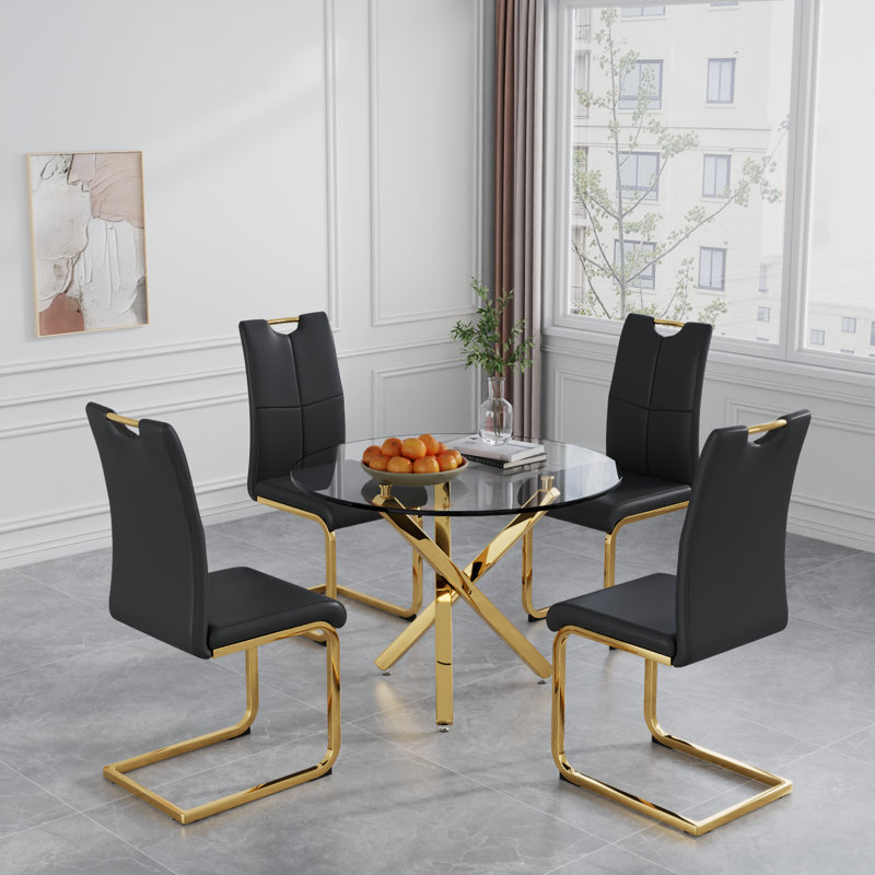 Thermopolis rond, Doré, L 39,37 po x L 39,37 po