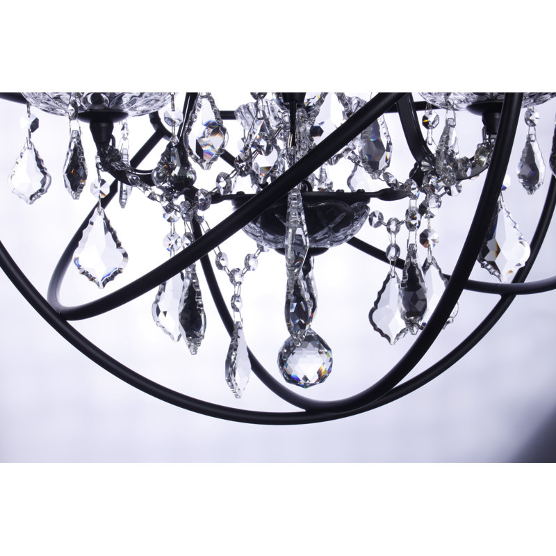 Lustre de globe à 3 lumières unique Collin, H 32 po x l 21 po x P 21 po