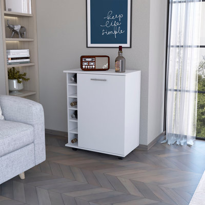 Donnise Wood Bar Cart