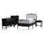 Ensemble de chambre à coucher 5 pièces Baxton Studio Dayami, simple, noir-1068048554