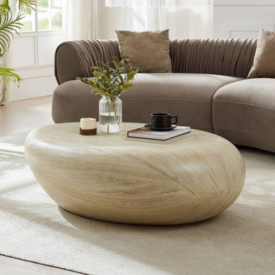 Irregular Coffee Table Faux Stone Table