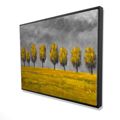 «Yellow Trees in A Field», reproduction sur toile
