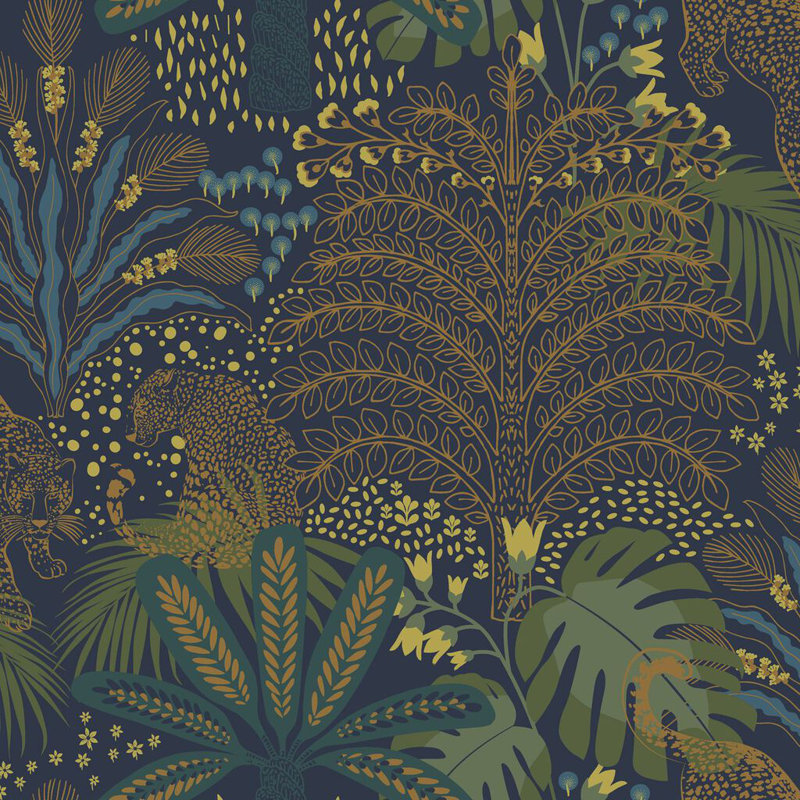 Envy Savannah Floral Wallpaper, Blue