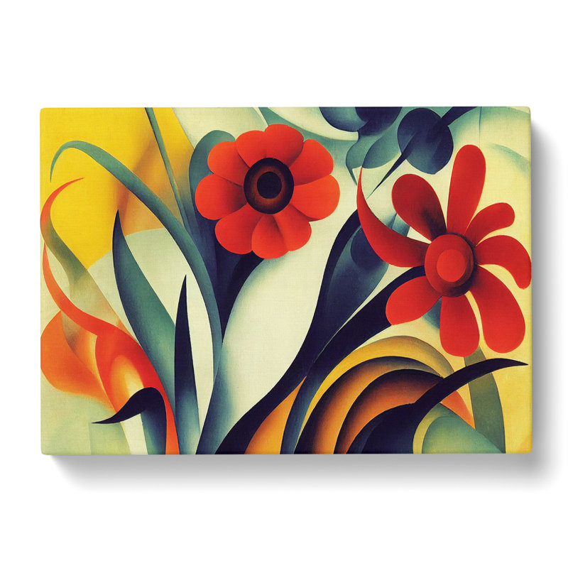 Idyllic Flowers - Wrapped Canvas, 35cm H x 50cm W x 3cm D