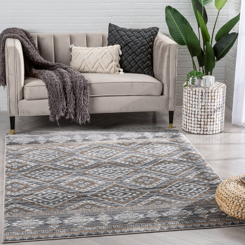 Verity Sasha Moroccan Synthetic Area Rug, Rectangle 160 x 220 cm