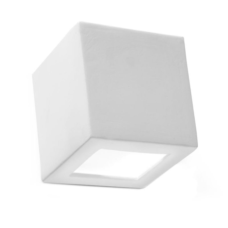 Anberlyn Ceramic Flush Mounted Sconce, White