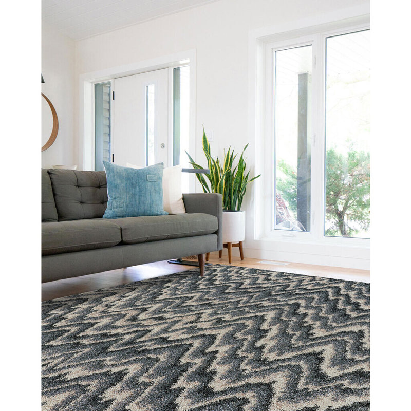 Karmen Performance Ikat Indoor Rug, Rectangle 7'10" x 10'10"