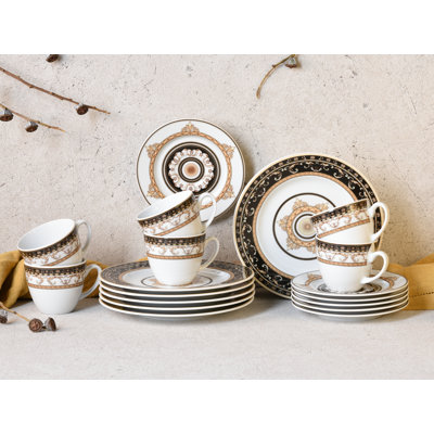 Majestosa Piece Porcelain China Dinnerware Set - Service for 6