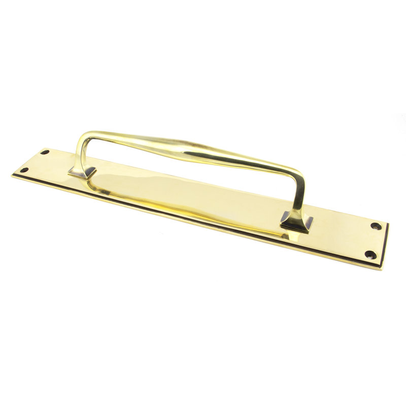 Art Deco Pull Handle, Aged Brass