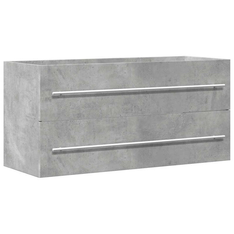 7-2 100cm Bathroom Vanity Base Only, Concrete grey