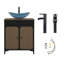 Meuble-lavabo sur pied simple 30 po avec comptoir en bois manufacturé avec lavabo et robinet-922010996-922010997