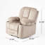 Fauteuil inclinable souple, fauteuil inclinable manuel luxueux en café, tissu doux pour la peau, porte-gobelets doubles
