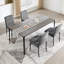 Chaise de salle à manger moderne avec pieds en métal-722332359-734609461