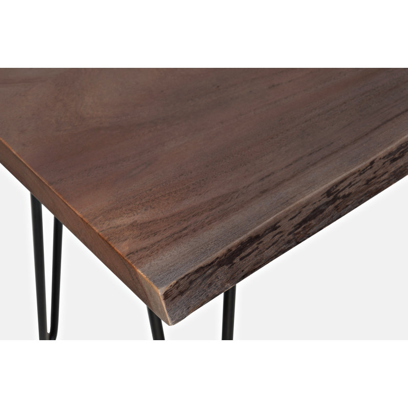 Banc en bois Bassel, Ardoise