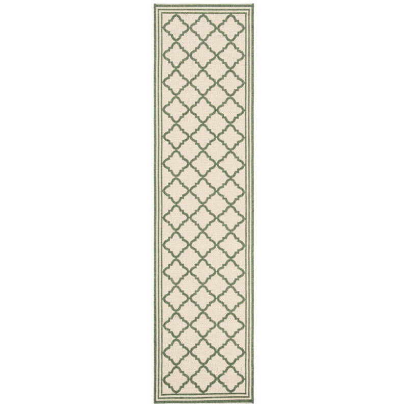 Tapis d'intérieur / extérieur à motif géométrique Adler, Tapis de couloir 2 pi 2 po x 8 pi
