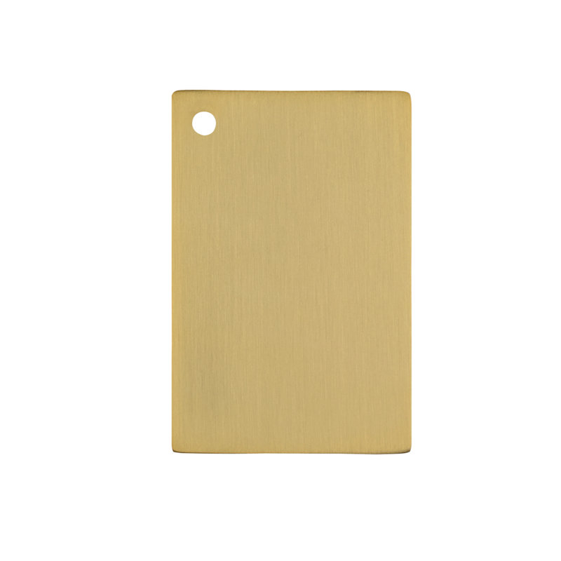 Elegant Kitchen and Bath Metal Finish Sample in Satin Gold