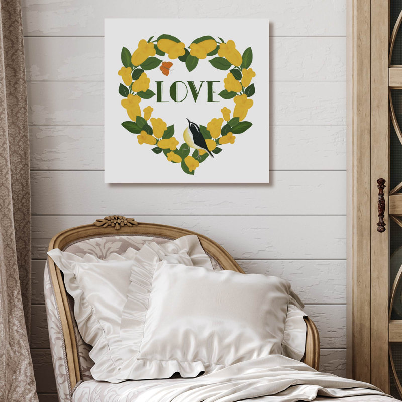 Studio Series - Toi La Heart Bird - Toile tendue avec châssis, 16" H x 16" W