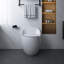 Toilette 1 pièce à chasse d'eau 1,28 GPF en blanc brillant