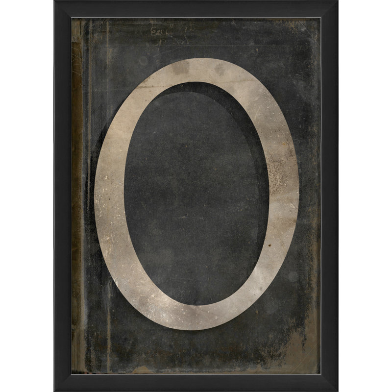 « letter o », art textuel encadré